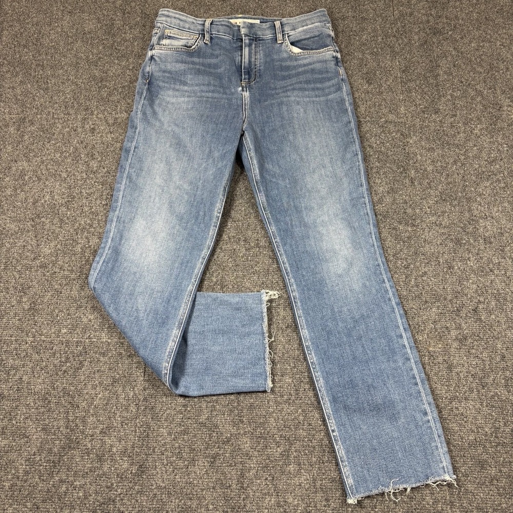 Frank & Eileen Derry Ankle Jeans Women's Fits 30x26.5 High Rise Raw Hem USA READ